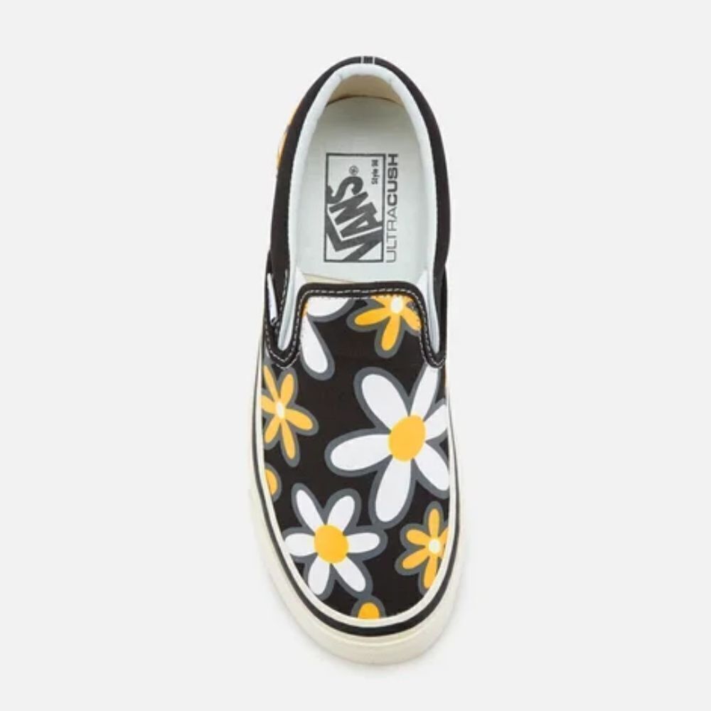 Vans Women's Classic 98 Slip-On Trainers Black/Flower Power sz 5.5